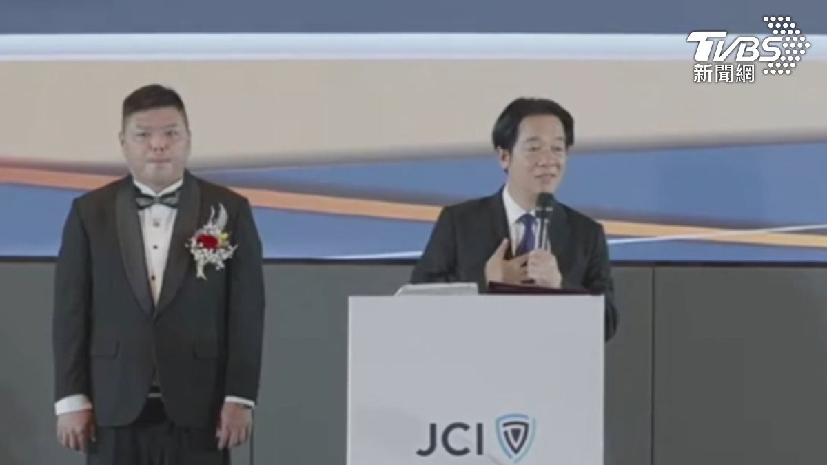 賴清德出席青商會活動,呼籲國人要對國家有信心。(圖/TVBS)