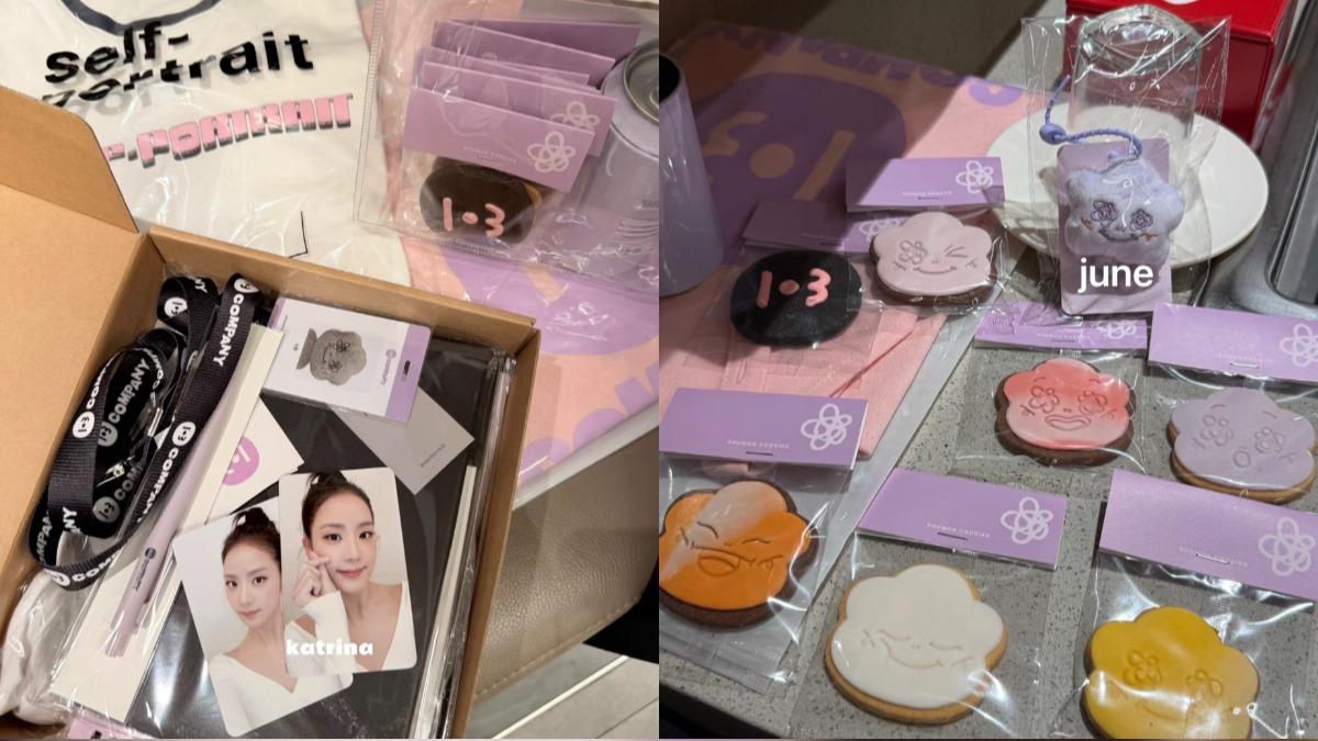 粉絲除了可以享用美食,還會拿到專屬周邊禮物。(圖/翻攝自X)