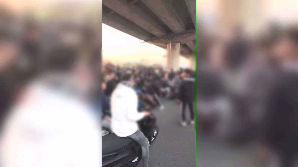 台中「阿志頭」清晨飆車,居民怒:如神經病。(圖/社會事新聞影音)
