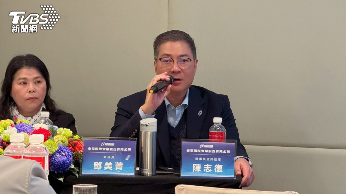 安葆電能(7792)董事長陳志復。(圖/謝佩穎攝)
