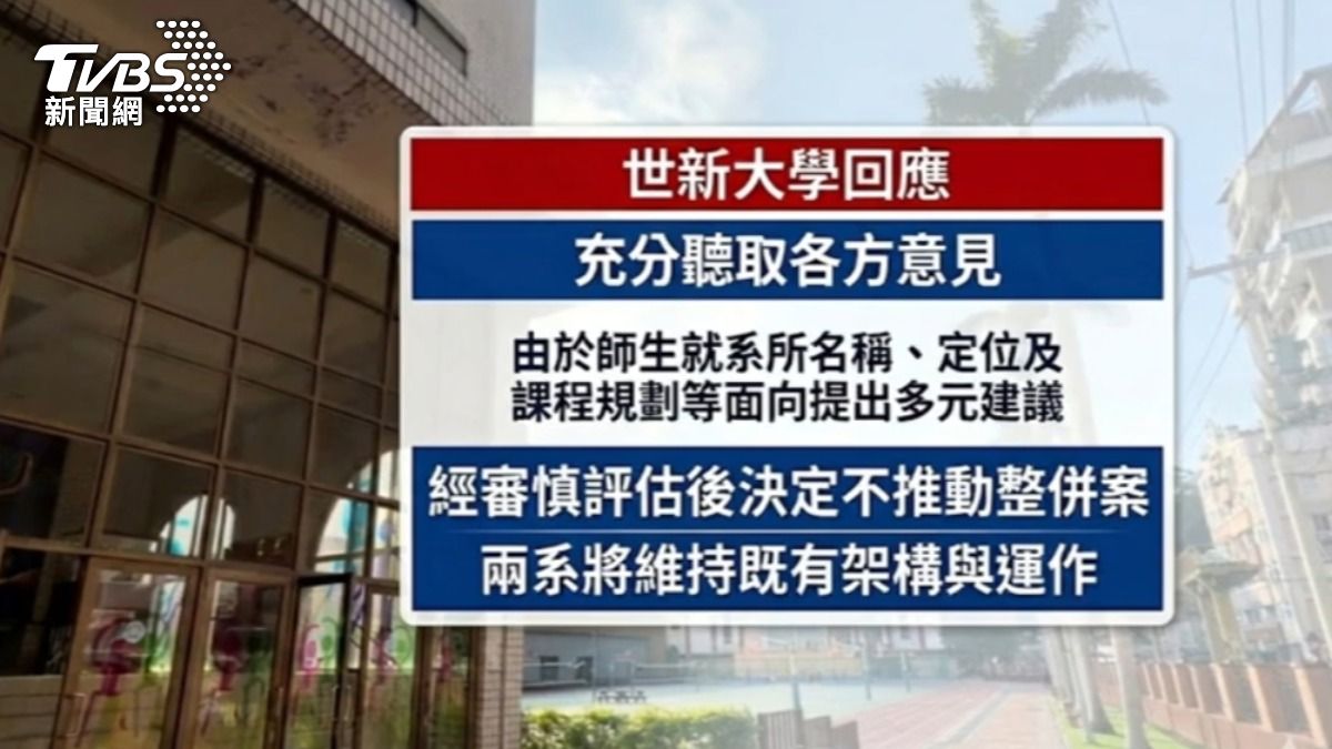 世新大學回應不堆動整併案。(圖/AI製圖)