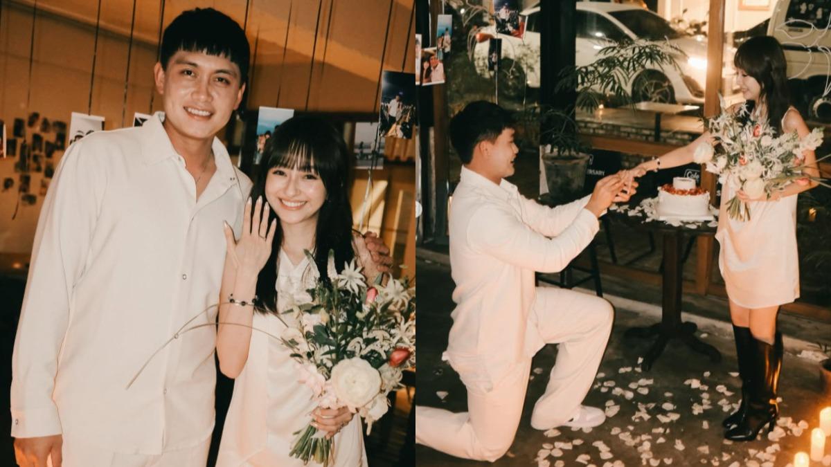 劉基鴻向網紅女友求婚成功。(圖/翻攝自yingxuange IG)