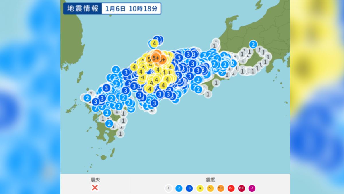 快訊／日本島根連6震最大震度5強　福岡大阪也晃、部分新幹線停駛