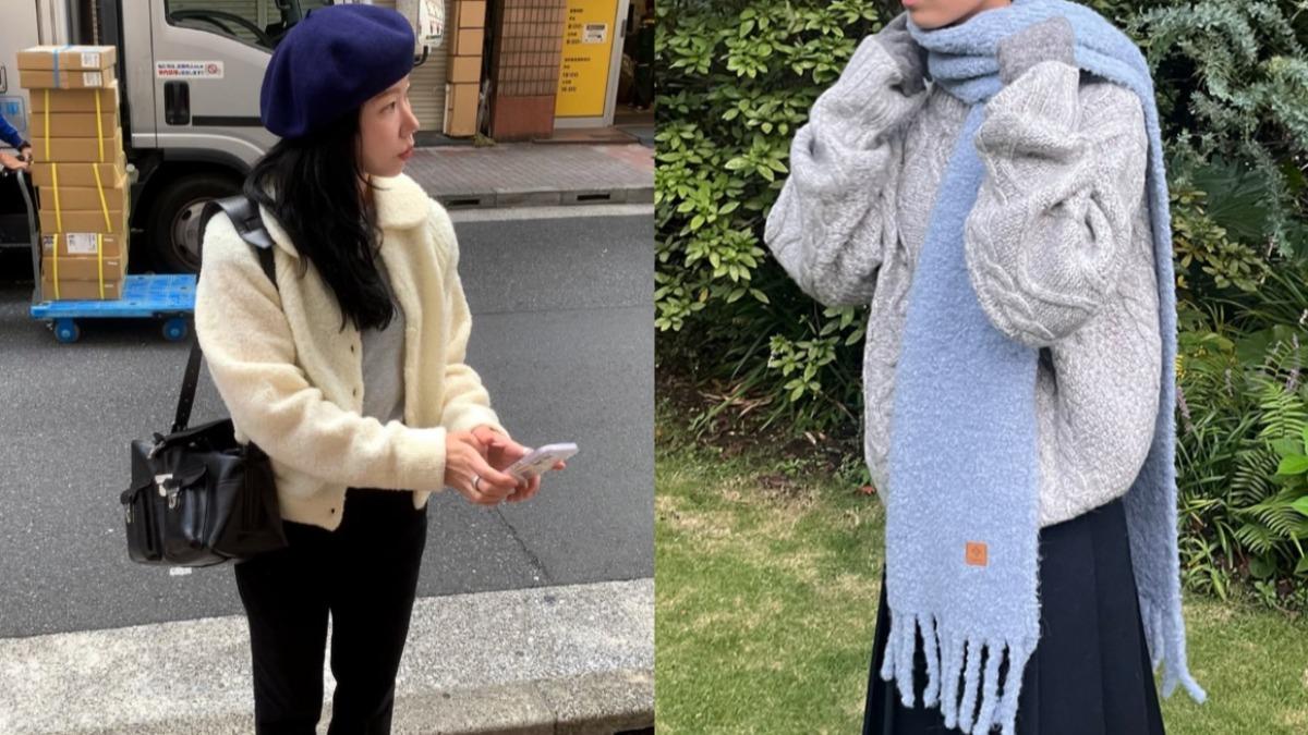 圍巾、帽子、襪子也是保暖單品。（圖／翻攝自ttudement IG）