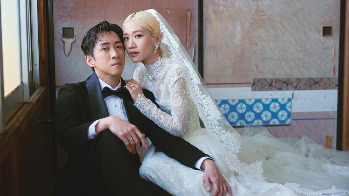 陳漢典和Lulu婚紗曝光。(圖/天地合娛樂提供)