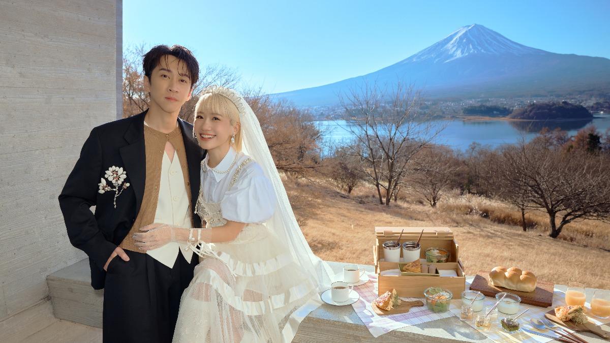陳漢典和Lulu婚紗曝光。(圖/天地合娛樂提供)