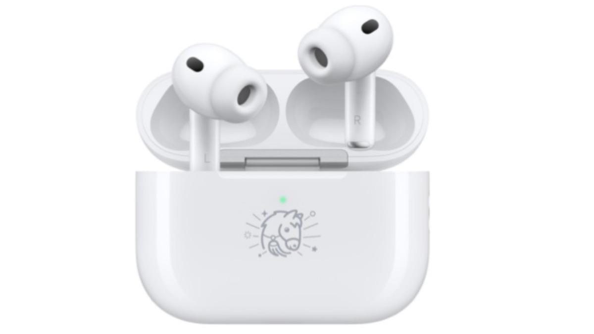 AirPods Pro 3 馬年特別款。(圖/APPLE提供)
