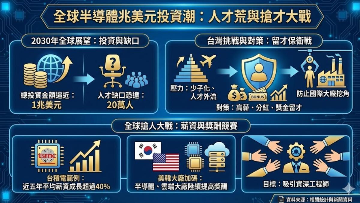 高薪搶才成常態，人才競逐進入白熱化。（圖／TVBS）