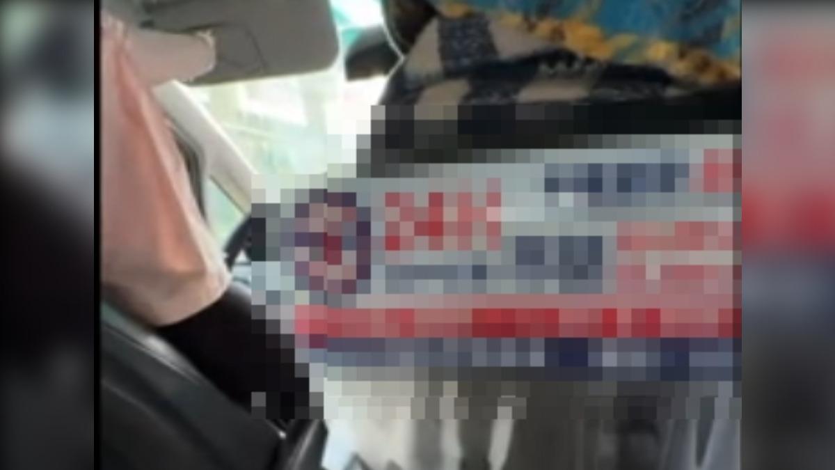 啦啦隊員PO搭車驚魂,女司機頻碎念煞車敲車窗。(圖/翻攝Threads_ichi.527)
