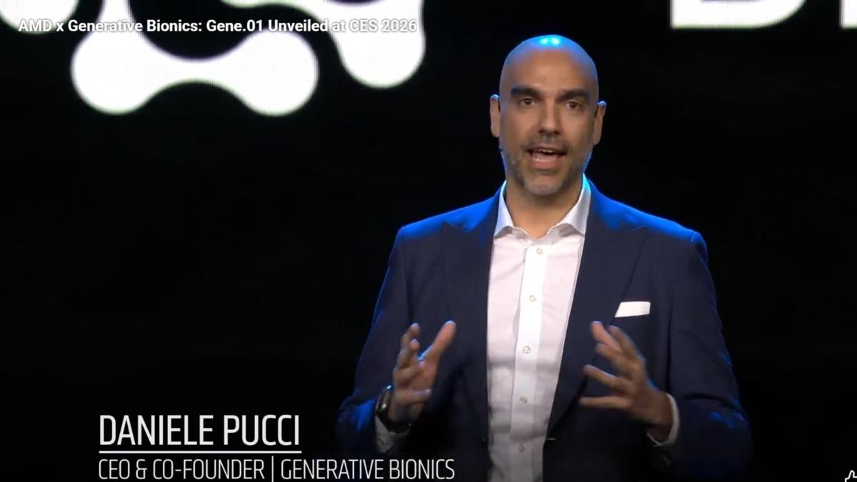 義大利機器人新創公司 Generative Bionics CEO Daniele Pucci。（圖／Generative Bionics　YT）