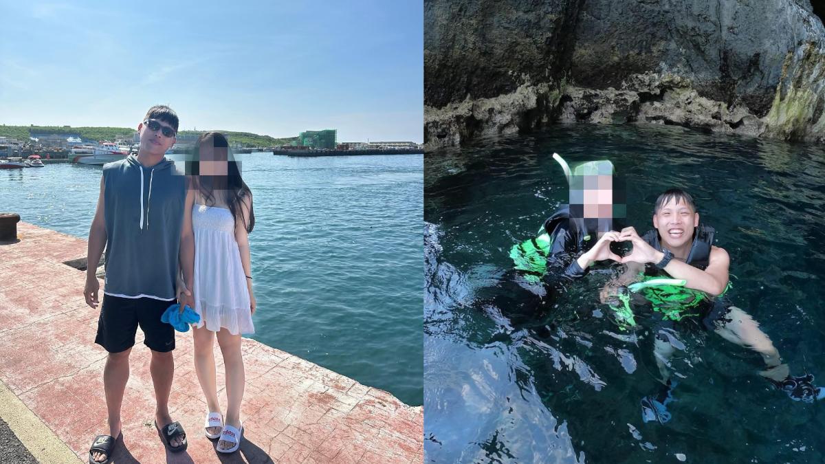 辛柏毅與妻子服役於花蓮基地。（圖／翻攝畫面）