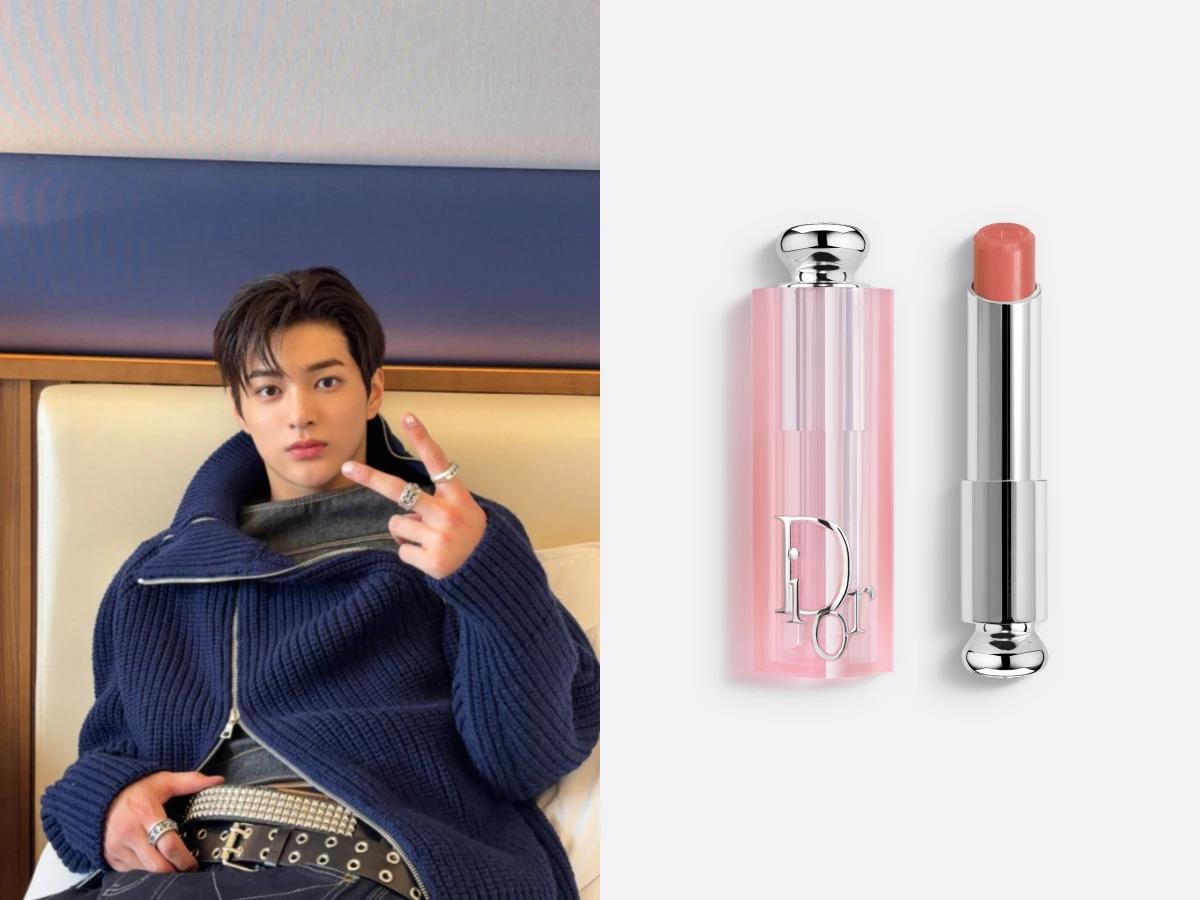 男神安乾鎬一抹缺貨!DIOR 潤唇膏全韓瘋搶。(圖/翻攝自IG@cortis、DIOR)