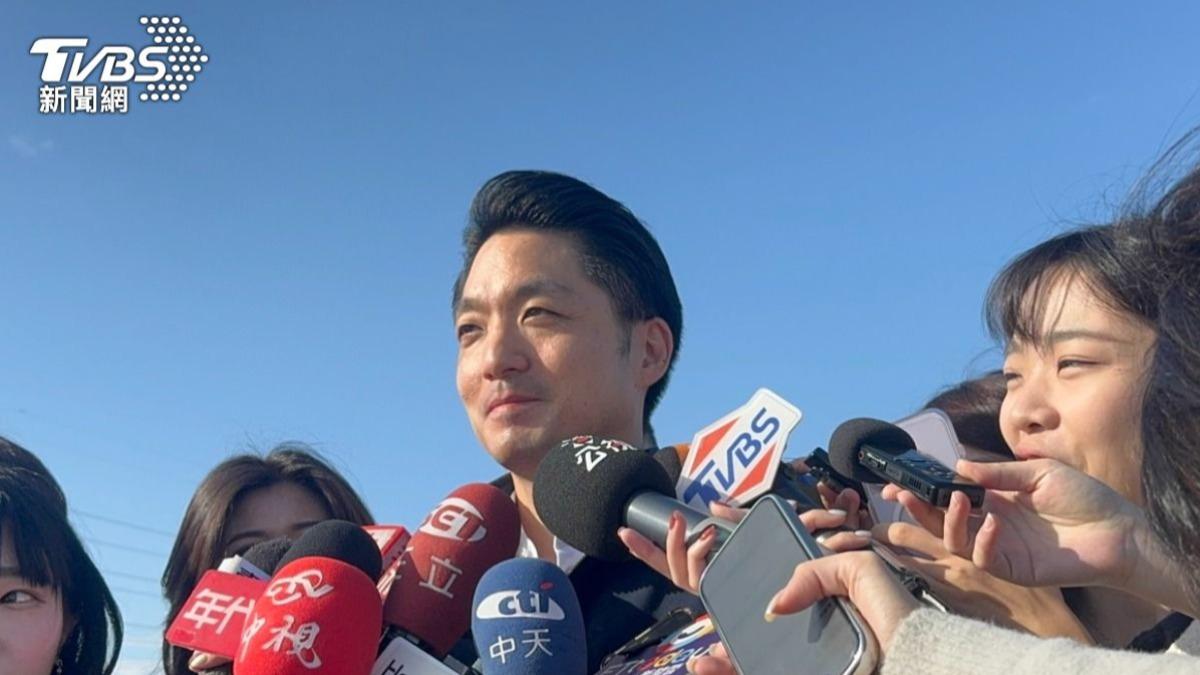 台北市長蔣萬安證實輝達執行長黃仁勳1月底來台。(圖/TVBS)
