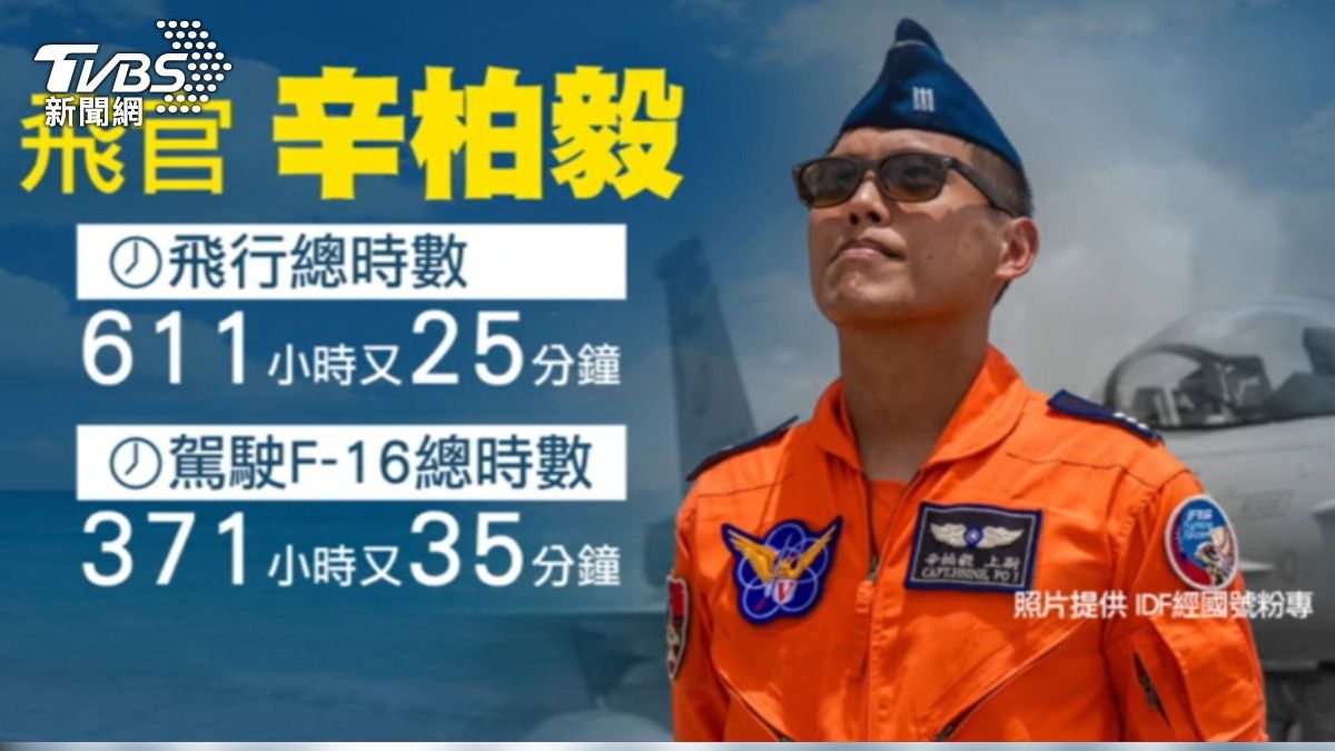 飛官辛柏毅目前仍無音訊,軍方全力搜救中。(圖/TVBS)