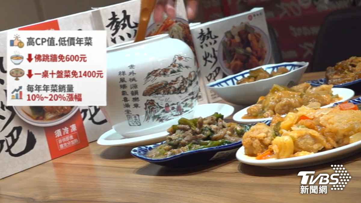 佛跳牆600元有找、十盤桌菜不到1400元。(圖/TVBS)