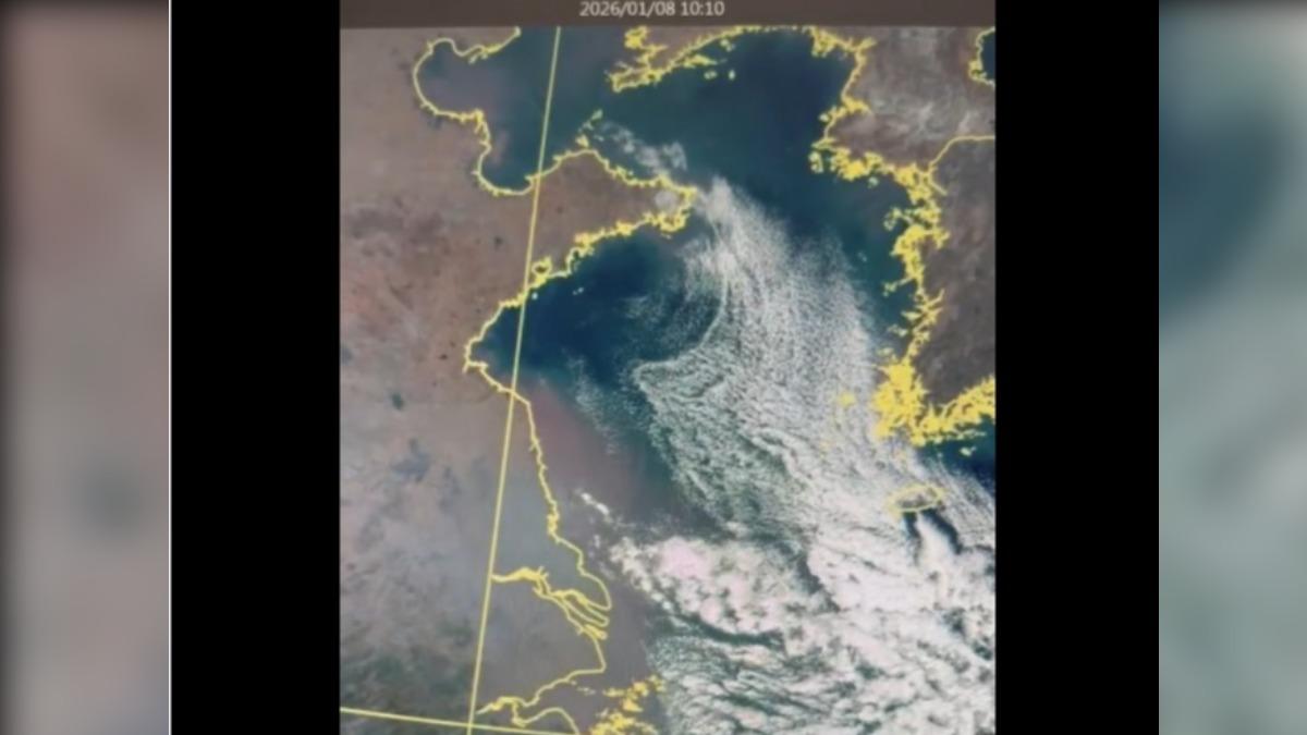 好冷!衛星雲圖「雲街」現蹤 鄭明典:台灣今晚氣溫恐波動