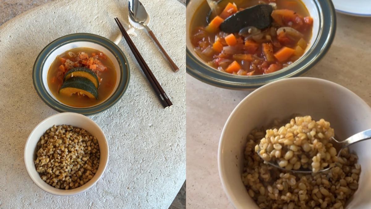 吳速玲會選擇翡麥當作澱粉。(圖/翻攝自吳速玲IG)