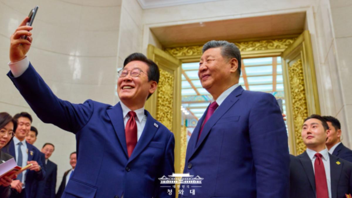 李在明總結訪陸成果，稱取得超出預期進展，達成相互理解。（圖／南韓總統府官網）