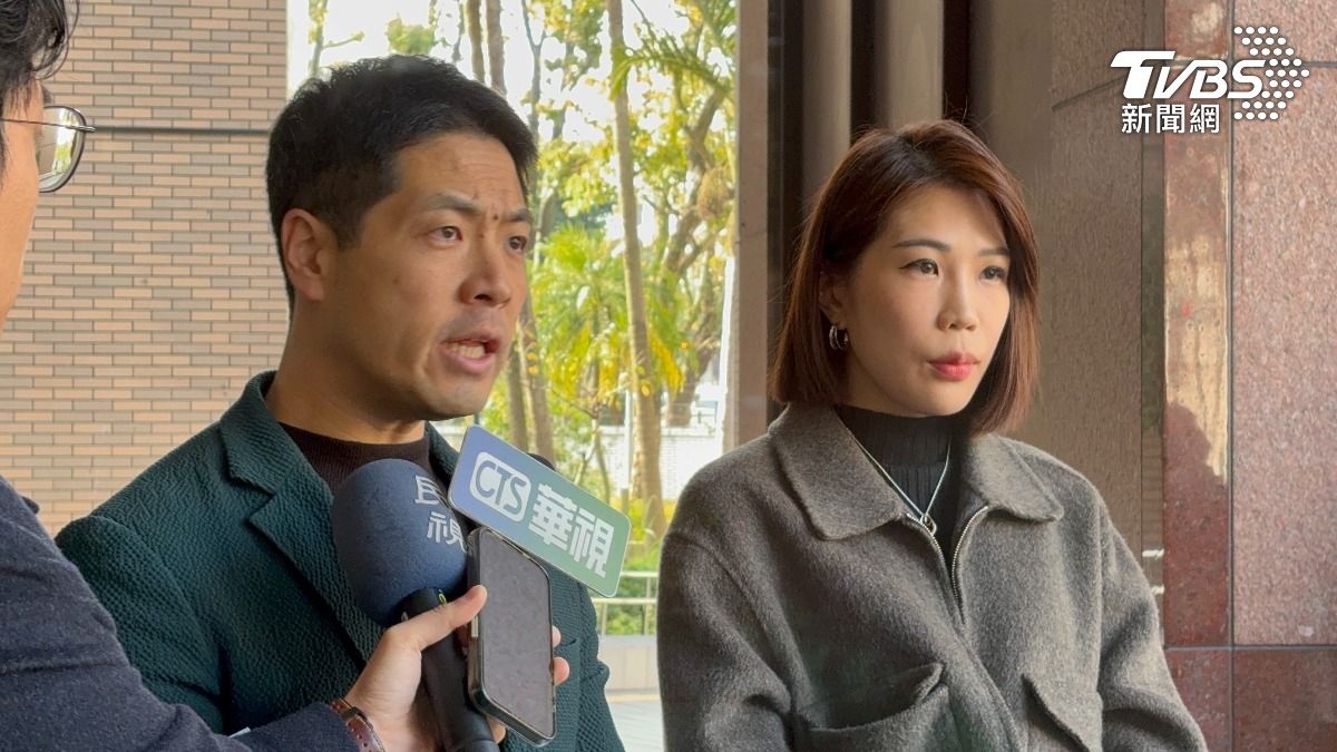 台北市議員參選人陳又新、馬郁雯。(圖/潘千詩攝)