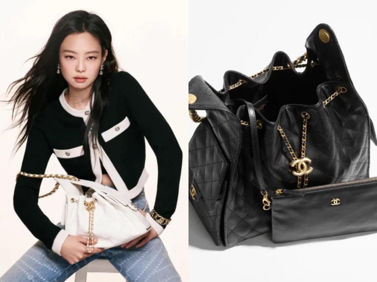 CHANEL ss26新款「長柄腋下包」。(圖/翻攝自IG@jennierubyjane)