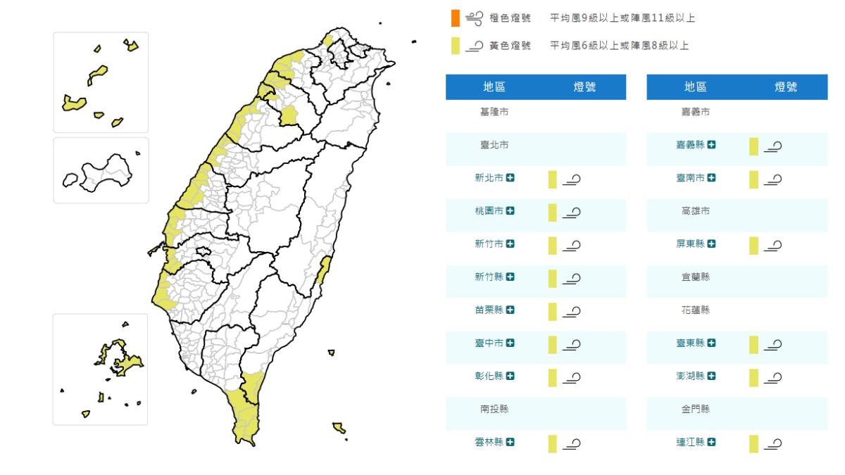 天氣/東北風狂掃!14縣市強風特報 新北、桃竹苗留意8級強風