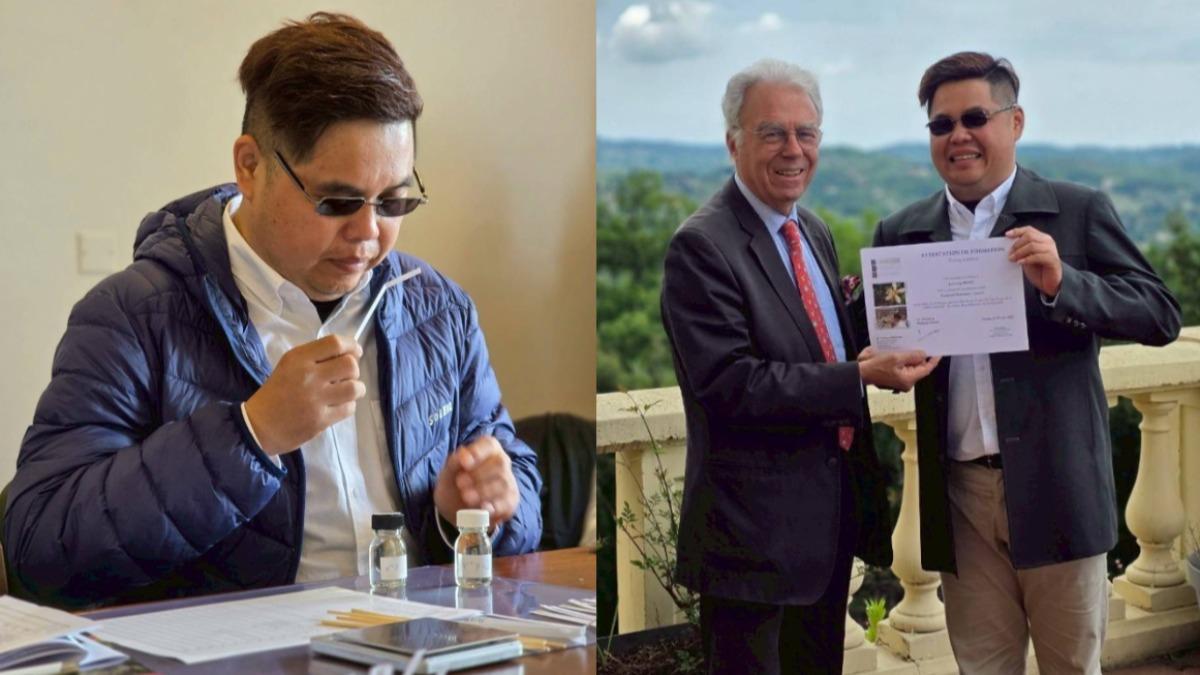 中途失明不認輸!翁瑞隆用「嗅覺看世界」 苦學成金牌調香師
