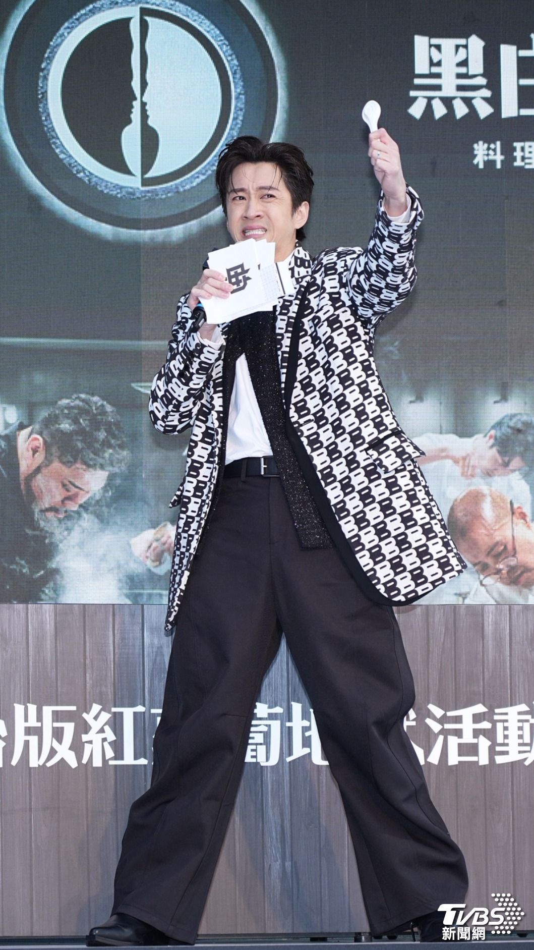 陳漢典出席「胡蘿蔔料理地獄」活動。(圖/黃盈容攝)