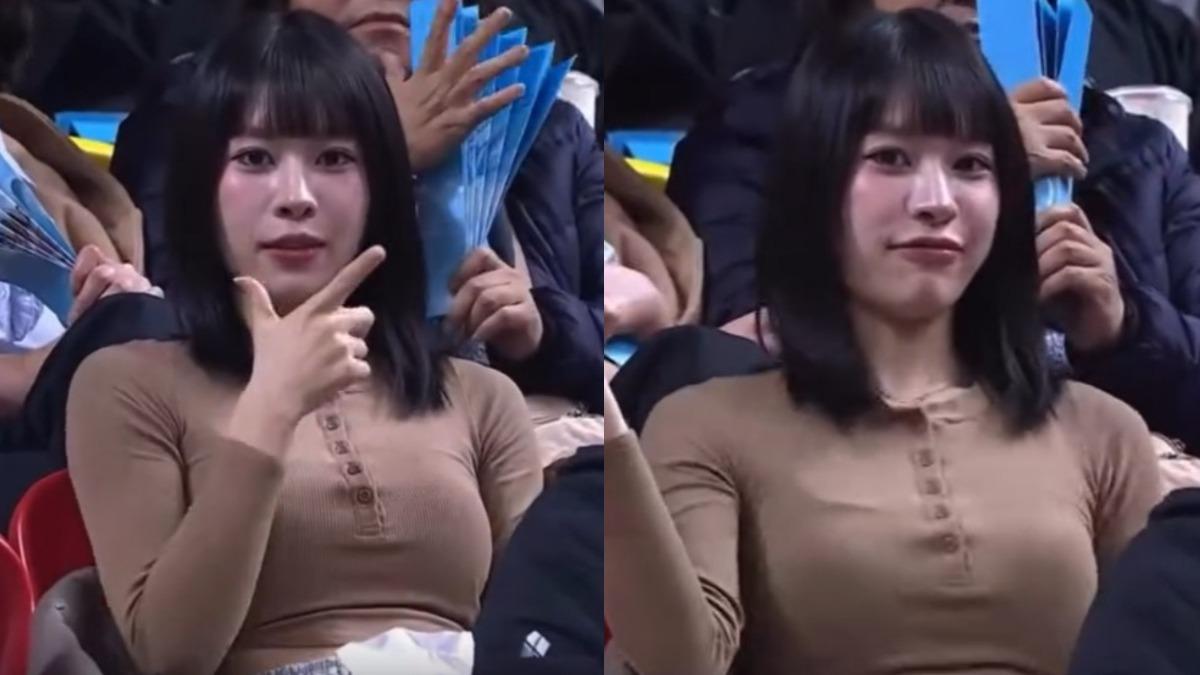 PLG女球迷「震胸5秒」爆紅!晃暈316萬人 真實身分曝光