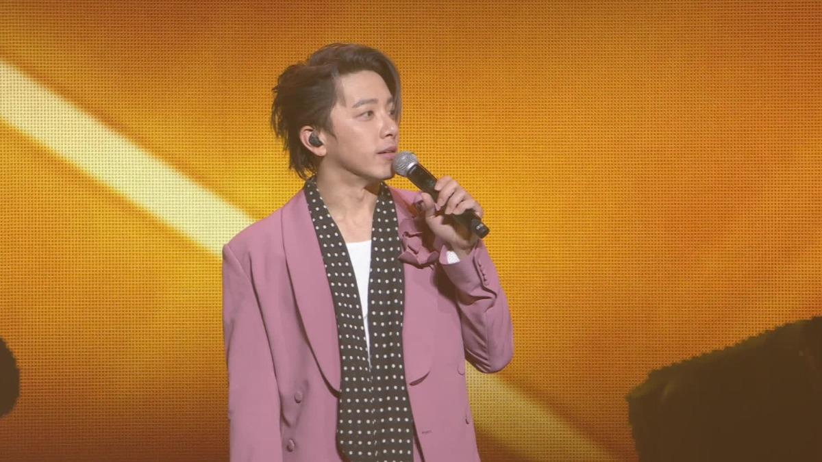 Energy坤達在演唱會感謝妻子柯佳嬿。 (圖/相信音樂提供)
