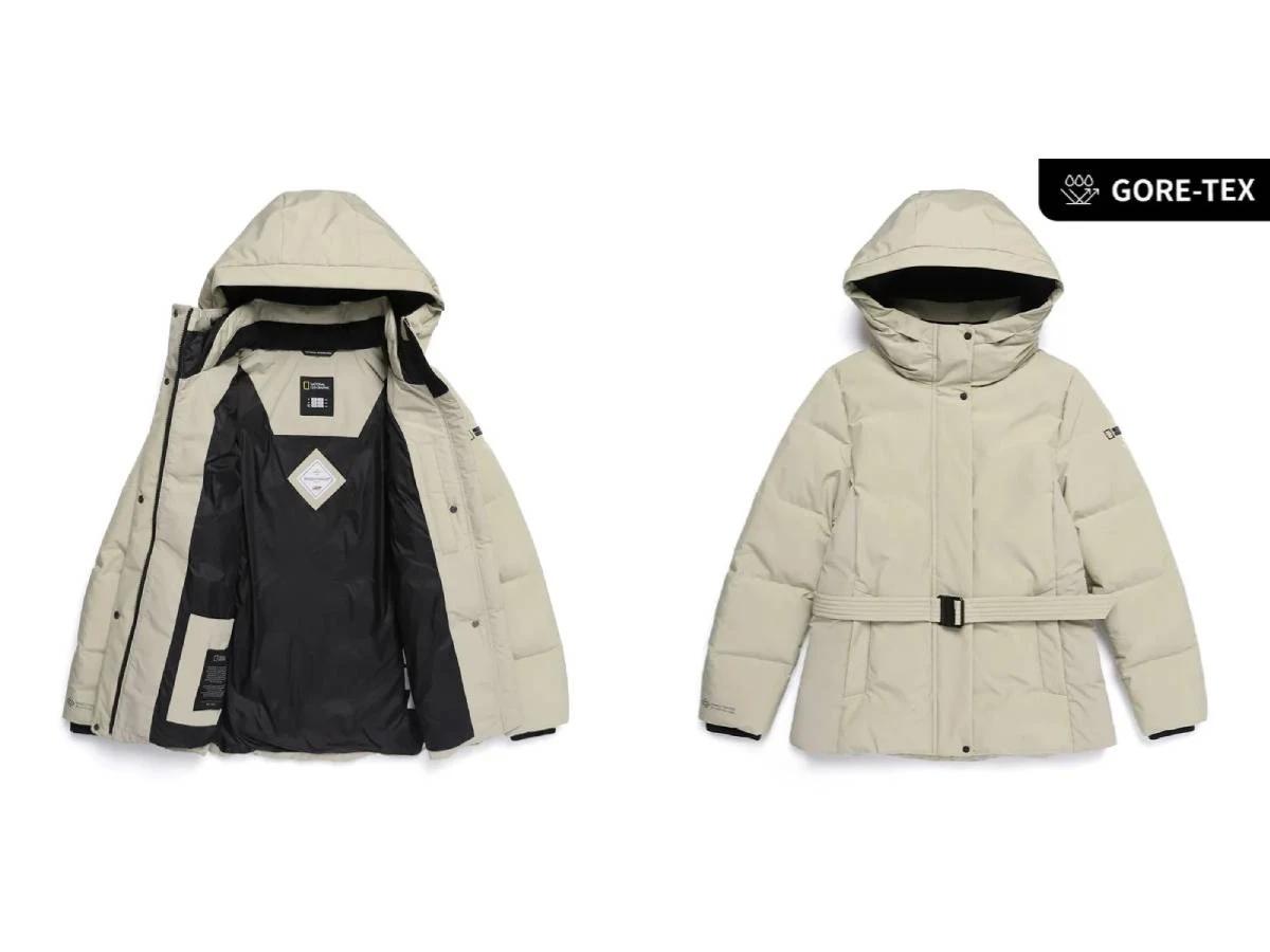 National Geographic ATLAS WINDSTOPPER BY GORE-TEX LABS 2L 中長版 羽絨外套,NT.16,722。(圖/National Geographic提供)