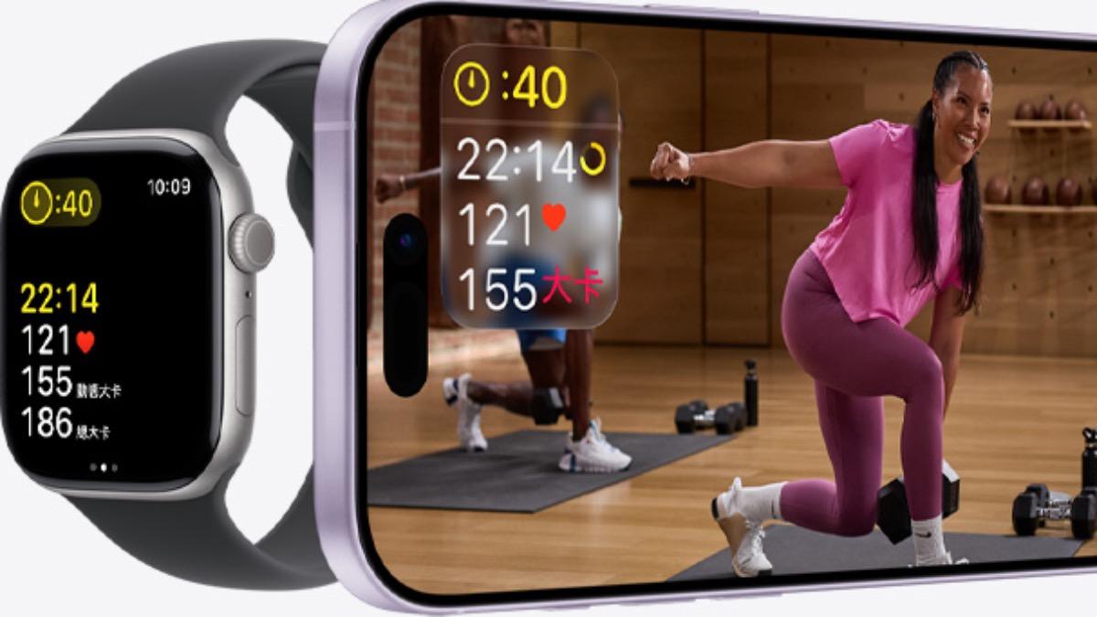 Apple fitness+可在多種裝置上使用。(圖/翻攝自Apple)