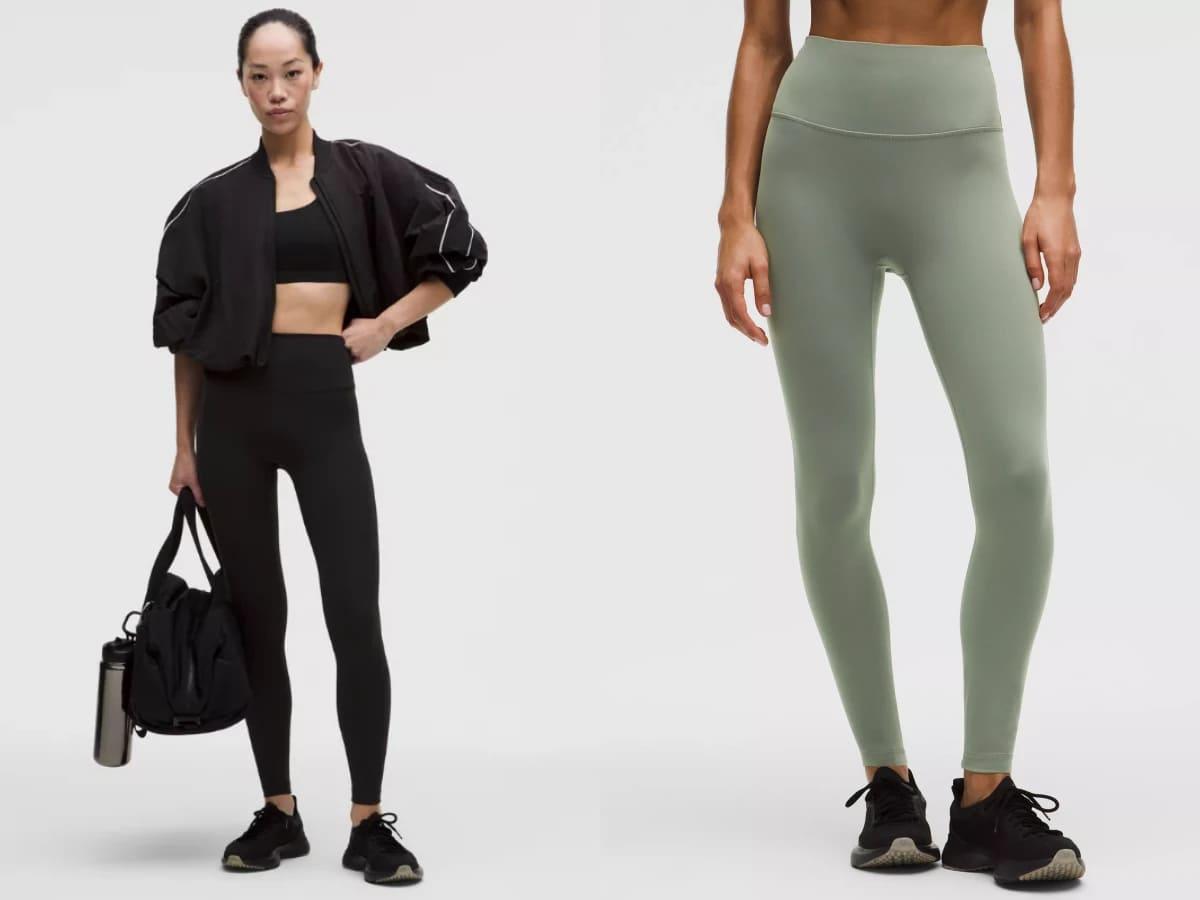Wunder Train No Line™ 高腰緊身褲推出黑色、海軍藍等季節色。(圖/翻攝自lululemon官網)