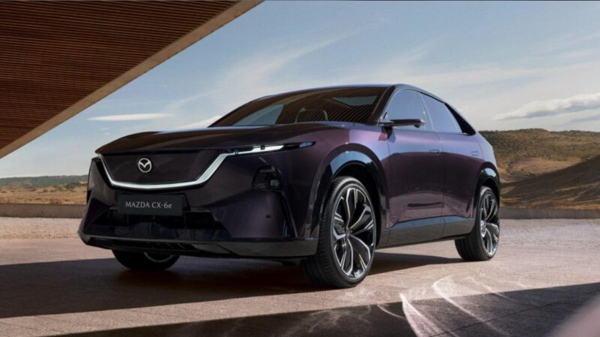 Mazda全新純電休旅CX-6e在布魯塞爾車展舉行全球首發。（圖／Mazda提供）