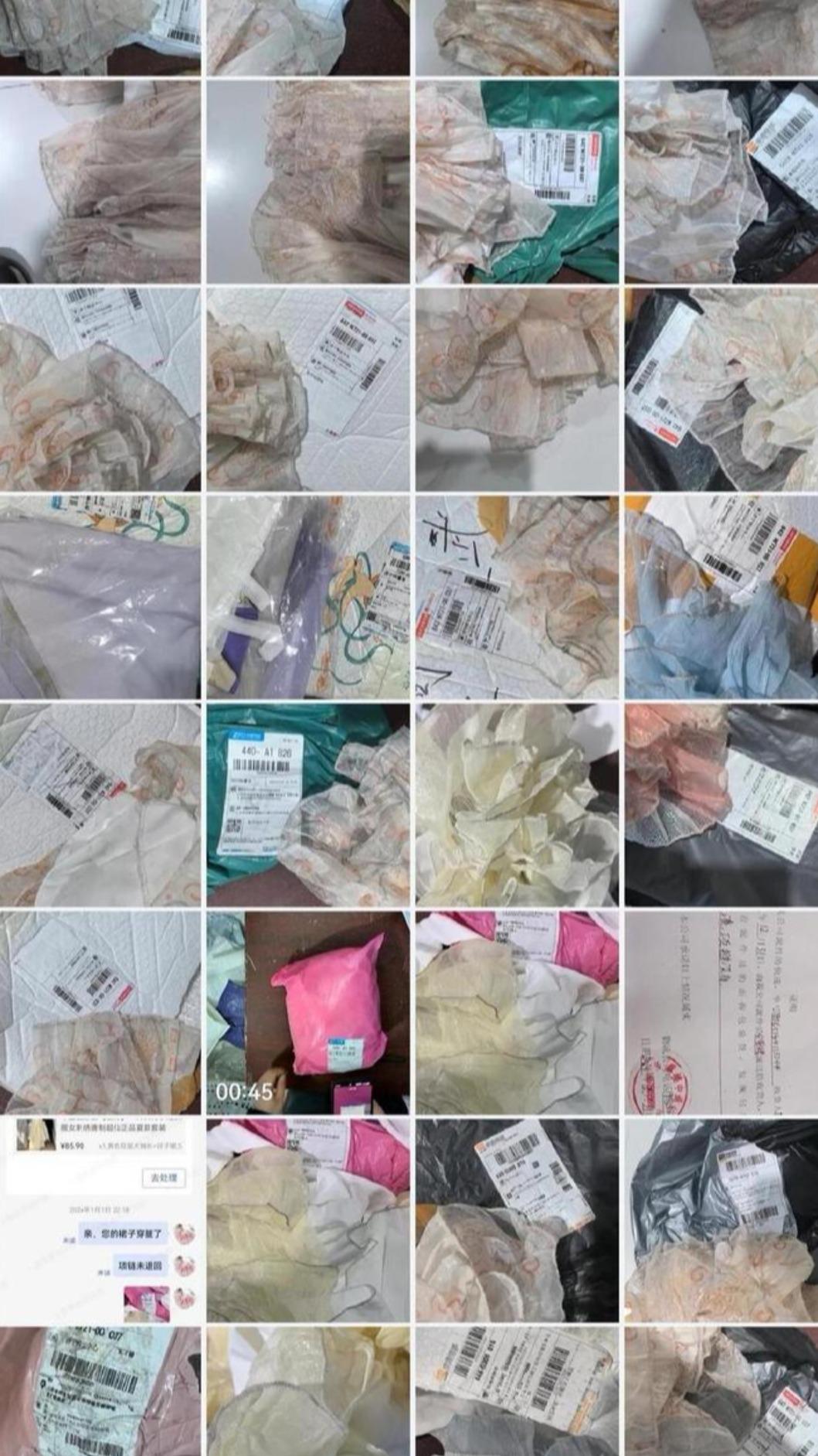 商家無奈嘆,退貨時屢收到穿過的服裝。(圖/翻攝自極目新聞)