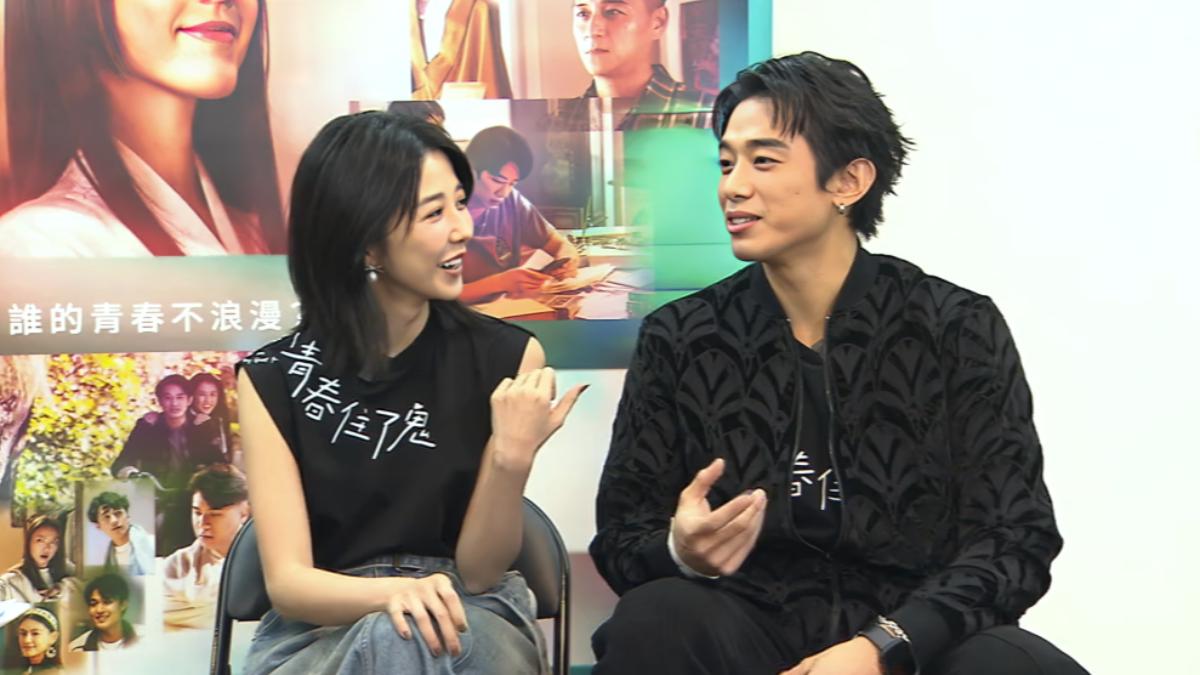 邵雨薇、初孟軒在TVBS專訪中透露拍攝秘辛。（圖／彭振棠攝）