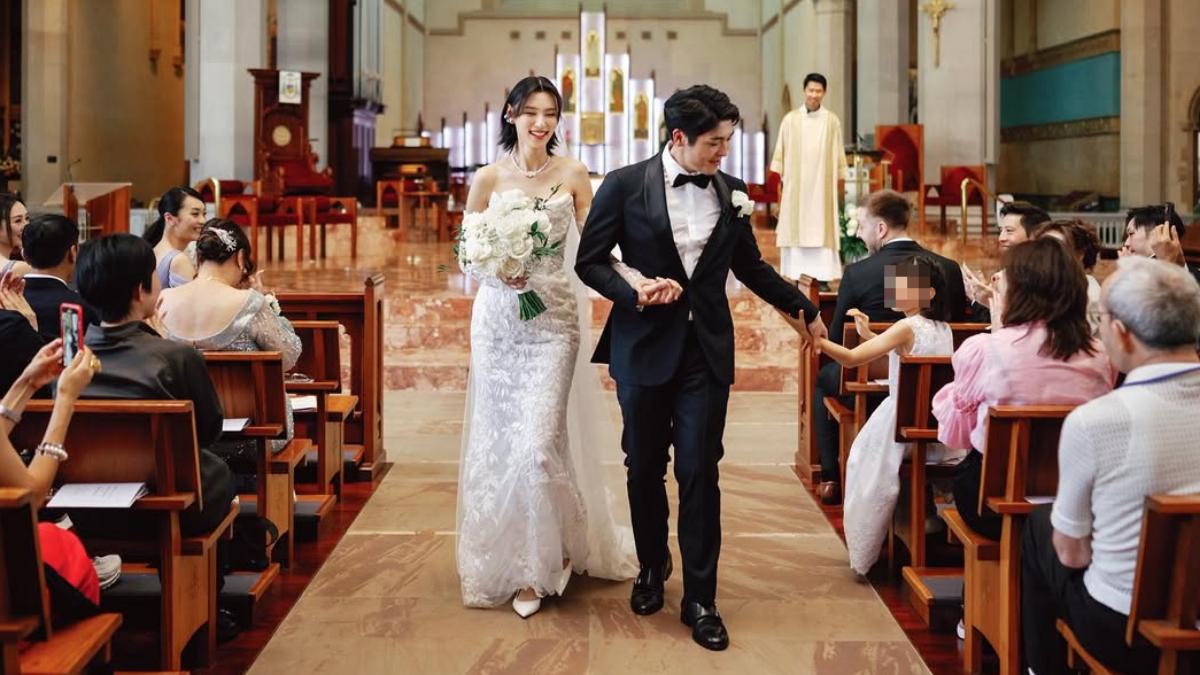 羅孝勇、王丹妮兩人結婚三年後，於澳洲補辦婚禮。（圖／翻攝自＠sheldon_lo ig）