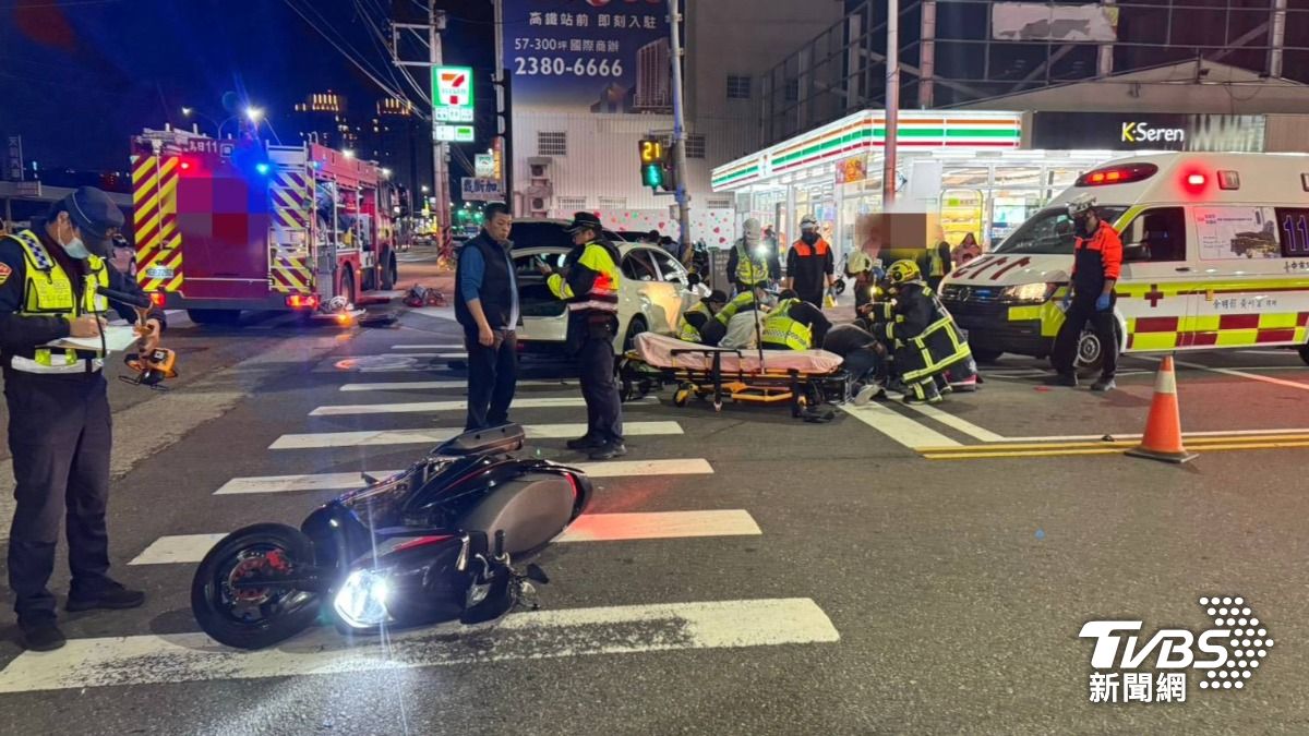 台中22歲男遭右轉車猛撞 重壓車底一度無心跳