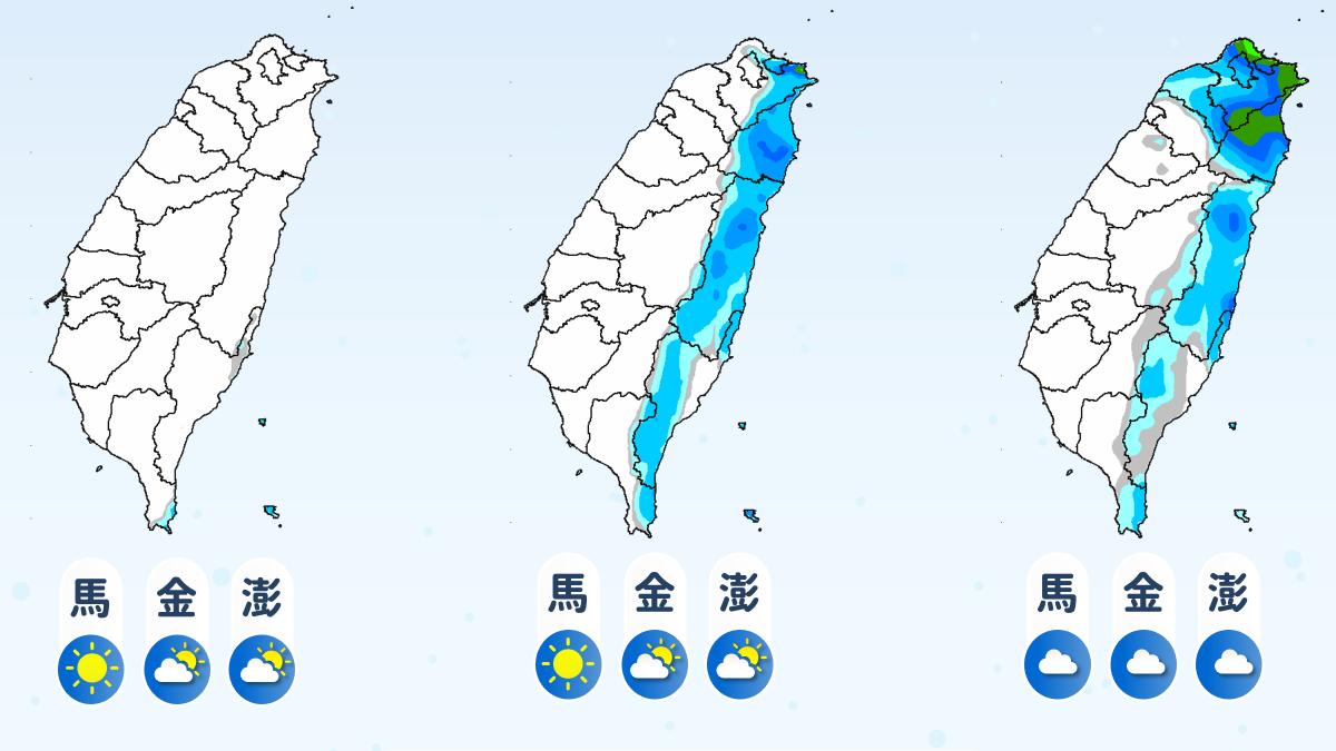 天氣／好天氣掰掰！變天轉雨連下5天　颱風水氣恐也猛衝台