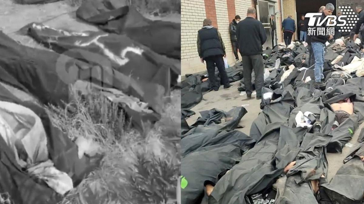 德黑蘭1處醫院外擺滿屍袋。(圖/翻攝自X@visegrad24、達志影像路透社)
