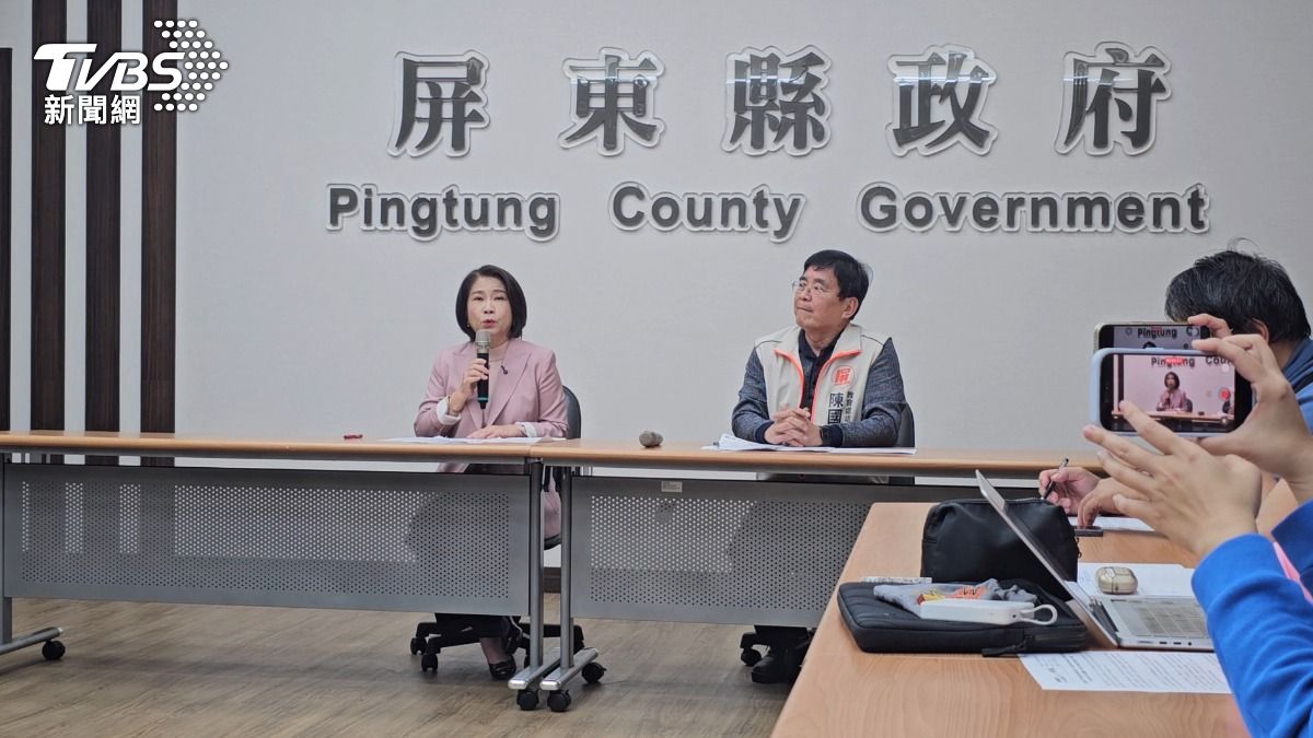 周春米坦言,屏東縣的財政面臨嚴峻挑戰,行政院長卓榮泰日前提及可能必須舉債的六個縣市時,第一個點名的就是屏東縣。(圖/TVBS)
