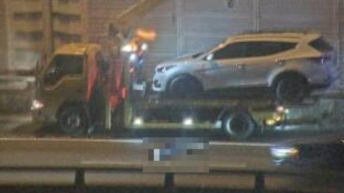 多元計程車國道拋錨!男子跳下拖吊車被撞死 司機目睹嚇到送醫