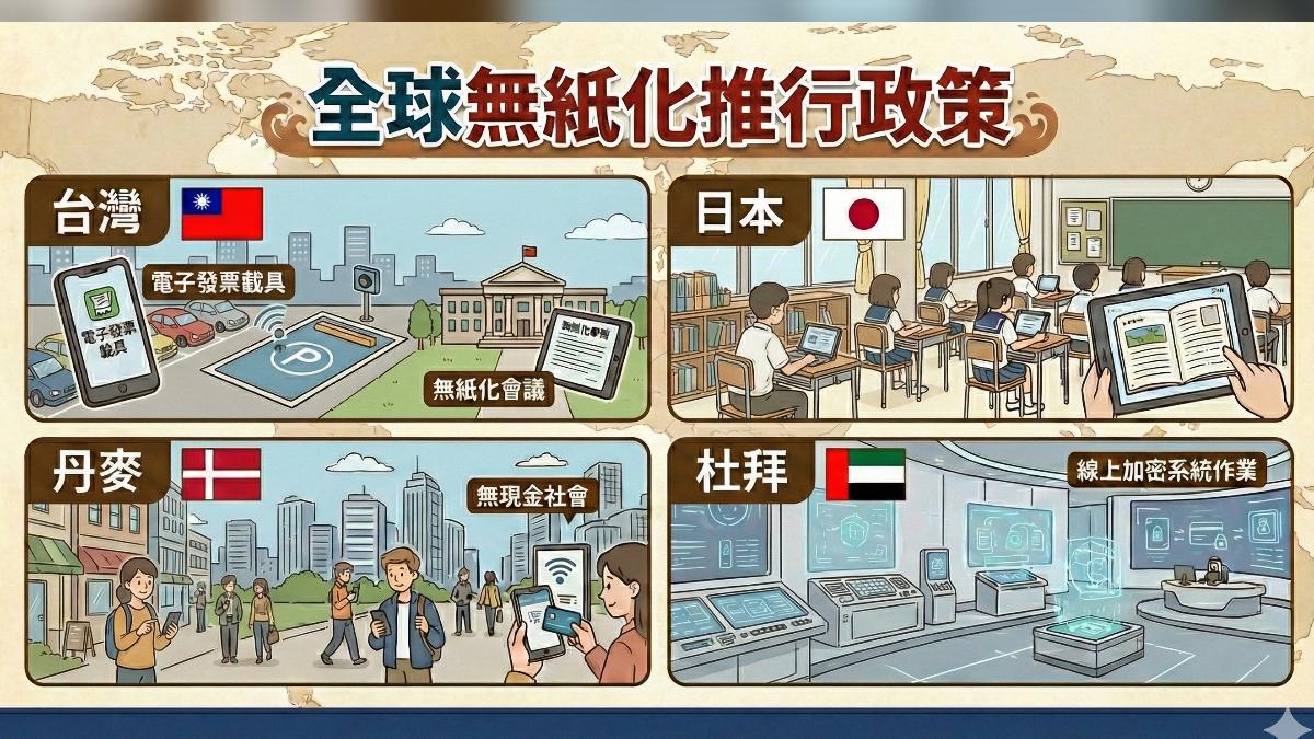 全球都在大力推行無紙政策。（圖／TVBS）