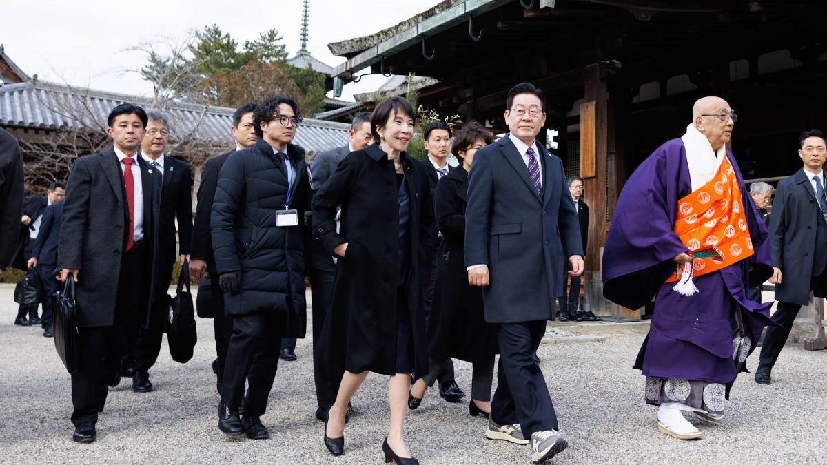 日本首相高市早苗行程馬不停蹄，上午才剛會晤南韓總統李在明。（圖／翻攝自高市早苗X）