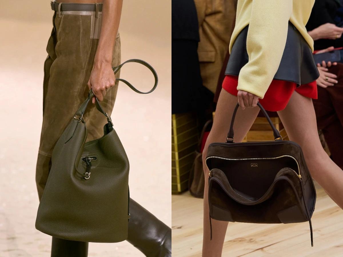 鬆鬆垮垮的也有另外一種慵懶氣場。(圖/Hermes、LOEWE提供)