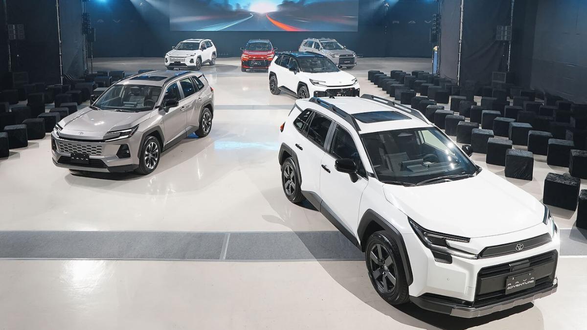 大改款RAV4共提供3種不同套件、6種車型等級選擇。（圖／Toyota）