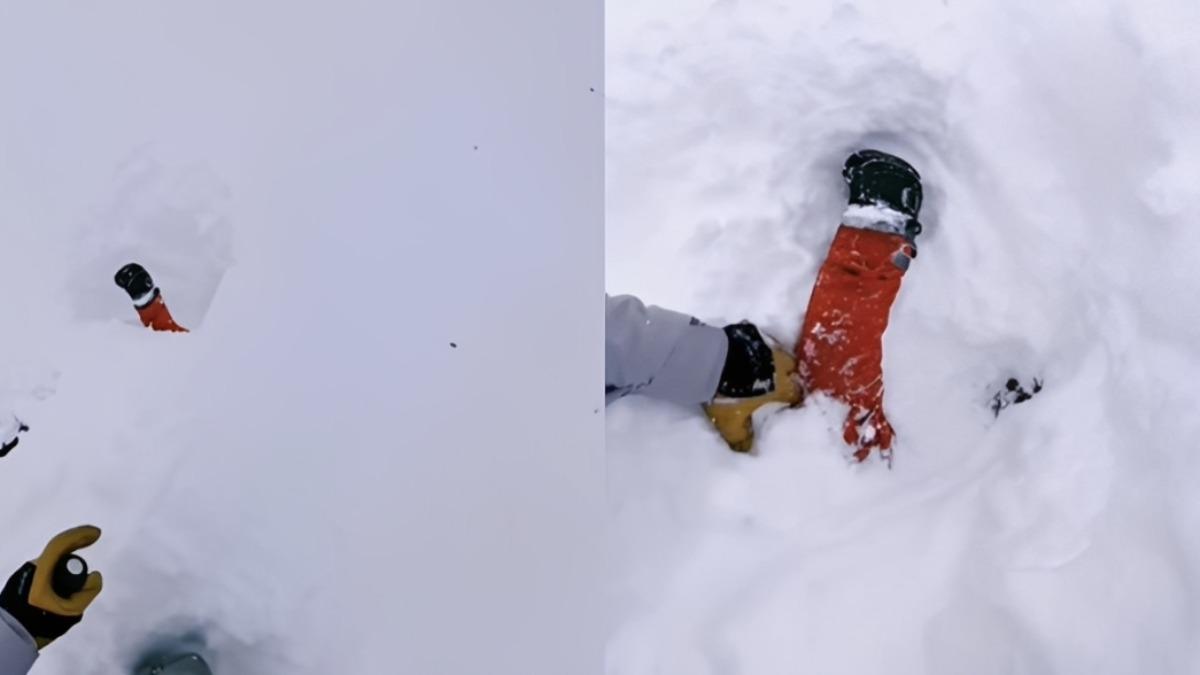 瑞士雪地驚見「有人招手」!男挖50公分厚雪救人 驚險過程曝