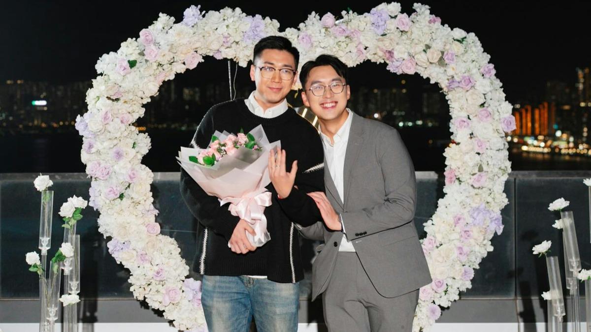 陳書君正式宣布與男友Steven訂婚。（圖／翻攝自IG@vincentchan1013）