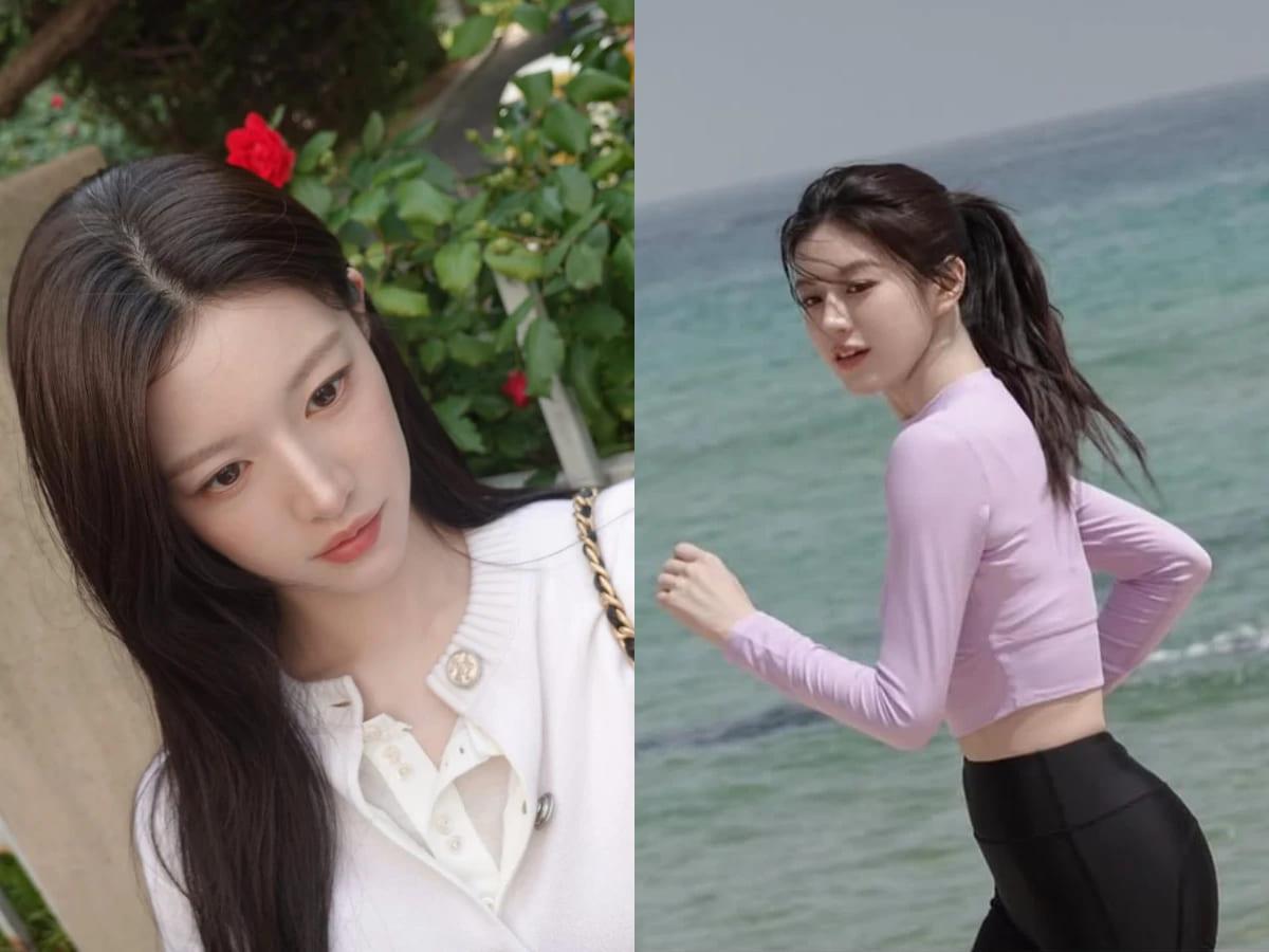 十年的皮拉提斯訓練搭配慢跑,維持好體態!(圖/翻攝自IG@goyounjung)