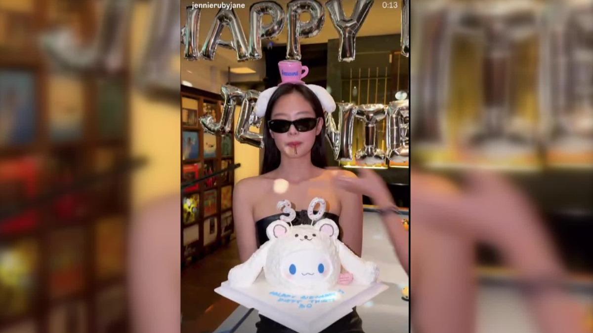 Jennie的生日影片被解讀是否在自嘲先前的室內吸菸風波。(圖/翻攝Jennie IG)