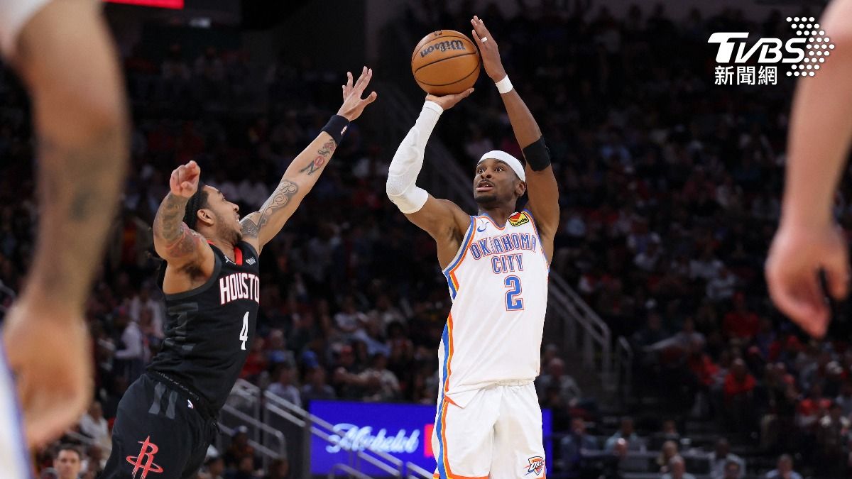 NBA/SGA延續神紀錄!杜蘭特打鐵成戰犯 雷霆20分差拆火箭